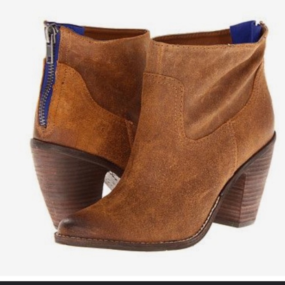DV by Dolce Vita Tan Suede Ankle Booties